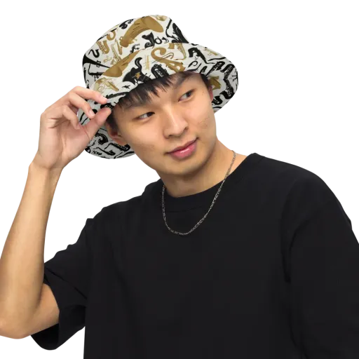 Brass Noir on a Reversible Bucket Hat