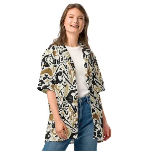 Brass Noir on a Button Shirt