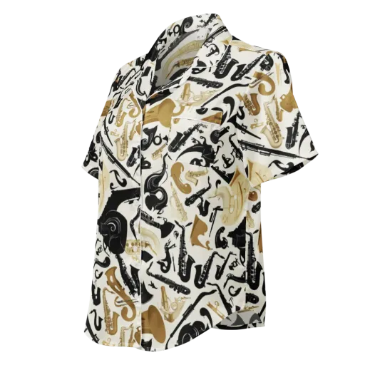 Brass Noir on a Women's Short Sleeve Pajama Top