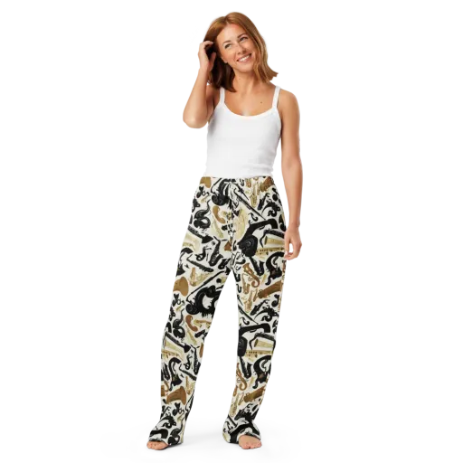 Brass Noir on a Women's Pajama Pants