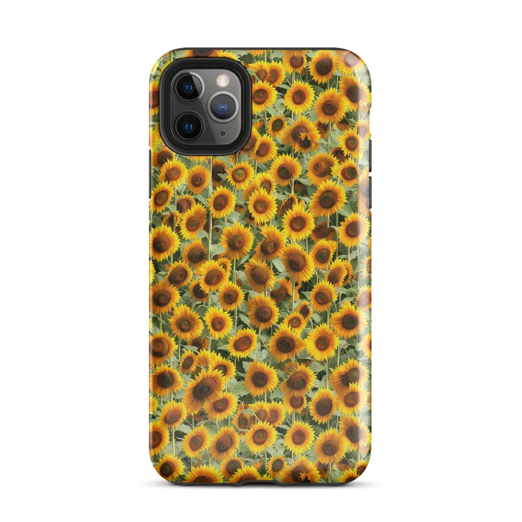 Golden Sunflower Meadow on Tough Case for iPhone® — Front