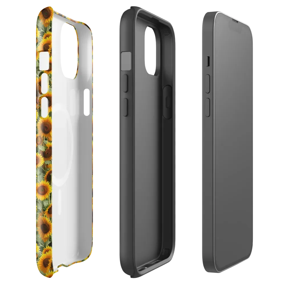 Golden Sunflower Meadow on MagSafe Tough Case for iPhone® — Front