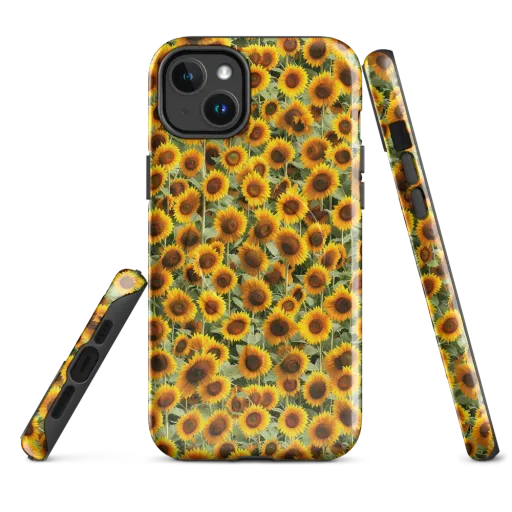Golden Sunflower Meadow on a MagSafe Tough Case for iPhone®