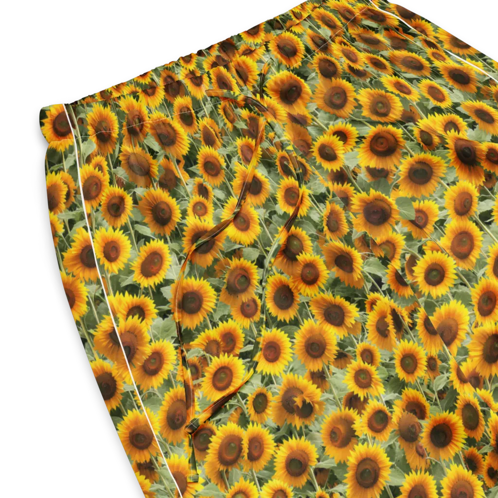 Golden Sunflower Meadow on Women's Pajama Pants — Product details