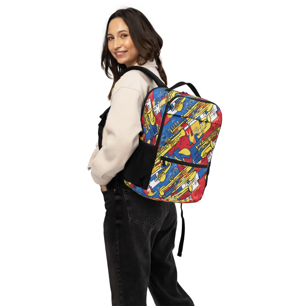 Sonic Geometry on Utility Backpack — Back