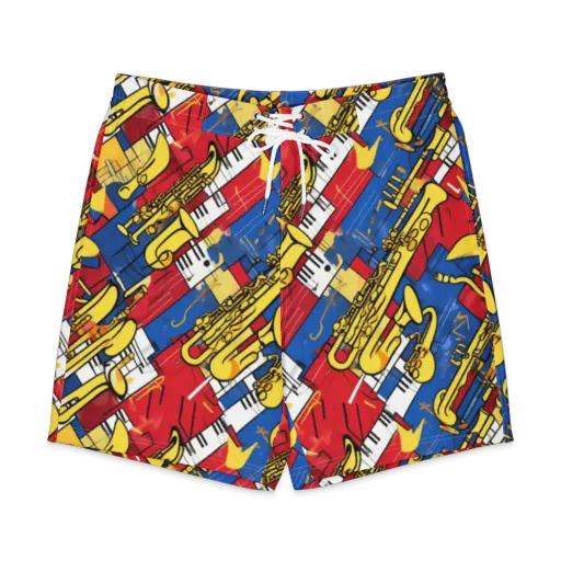 Sonic Geometry on a Men's Board Shorts