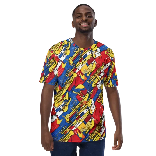 Sonic Geometry on a Men's Crew Neck T-Shirt