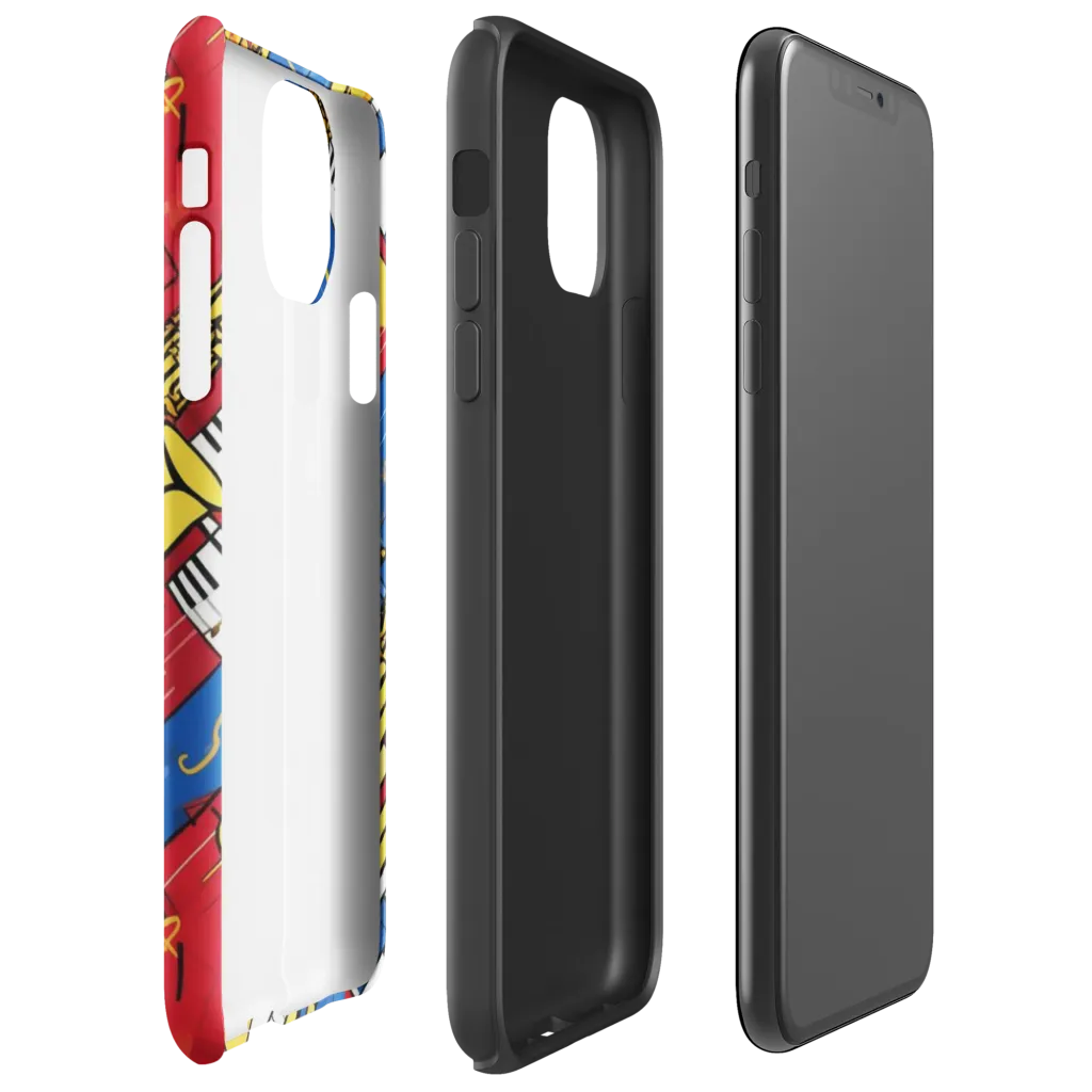Sonic Geometry on Tough Case for iPhone® — Right