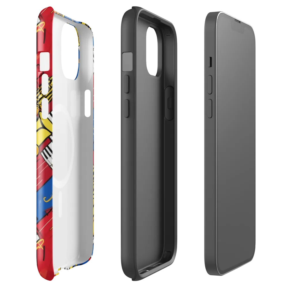 Sonic Geometry on MagSafe Tough Case for iPhone® — Front