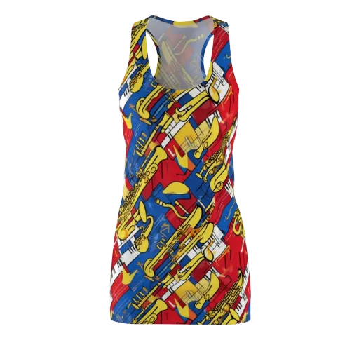 Sonic Geometry on a Racerback Dress