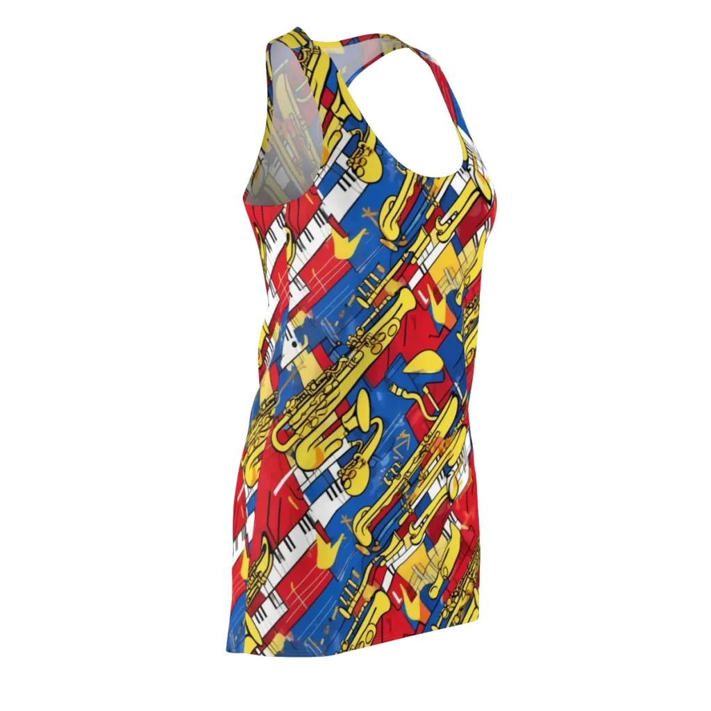 Sonic Geometry on Racerback Dress — Front Side