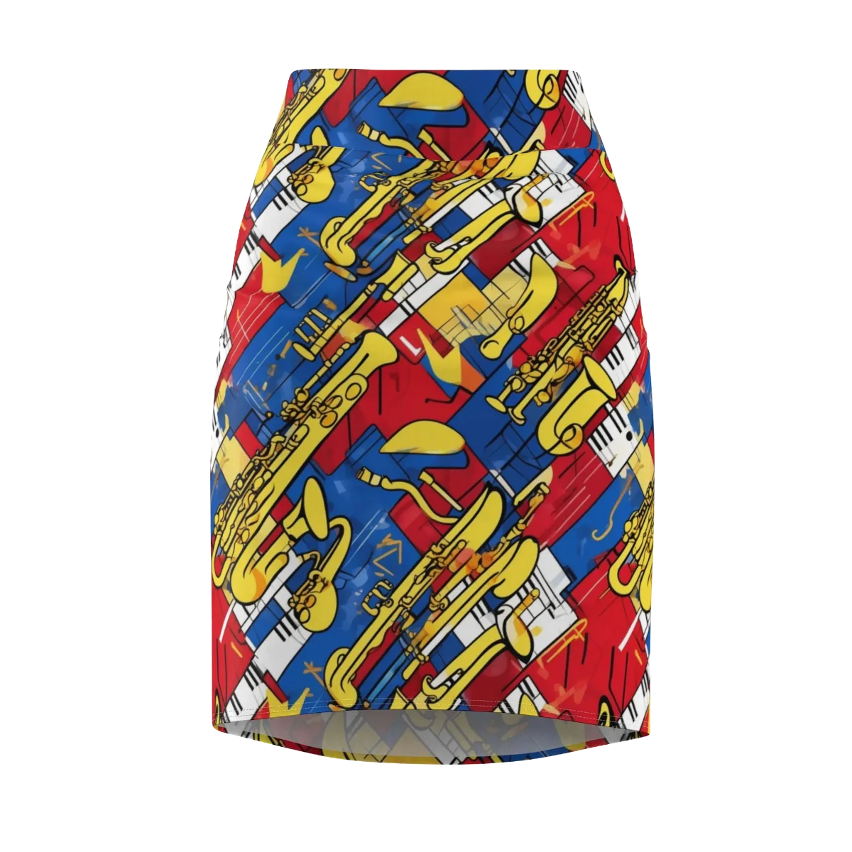 Sonic Geometry on Pencil Skirt — Front