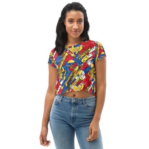 Sonic Geometry on a Crop Tee