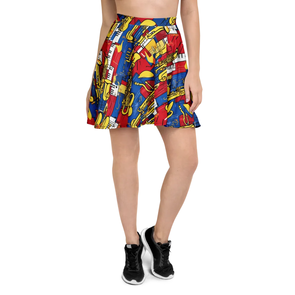 Sonic Geometry on Skater Skirt — Front