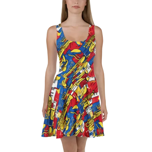 Sonic Geometry on a Skater Dress