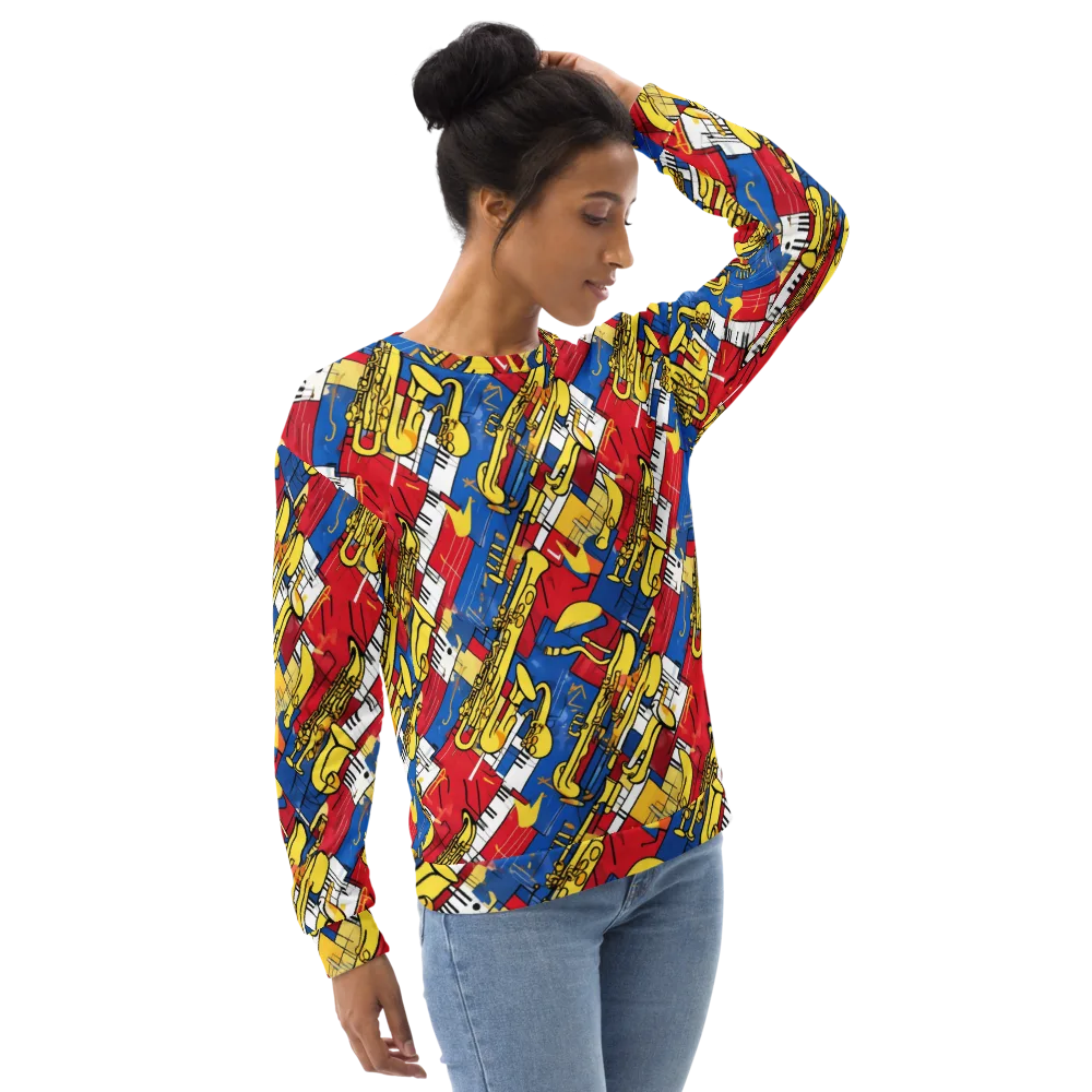 Sonic Geometry on Sweatshirt — Right Front