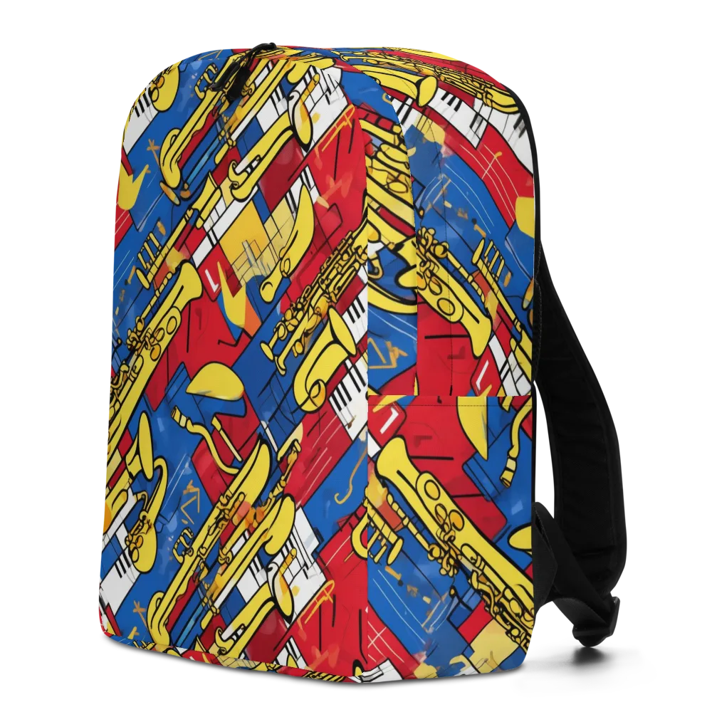 Sonic Geometry on Minimalist Backpack — Left