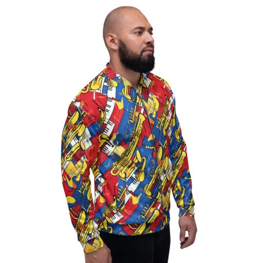 Sonic Geometry on a Bomber Jacket