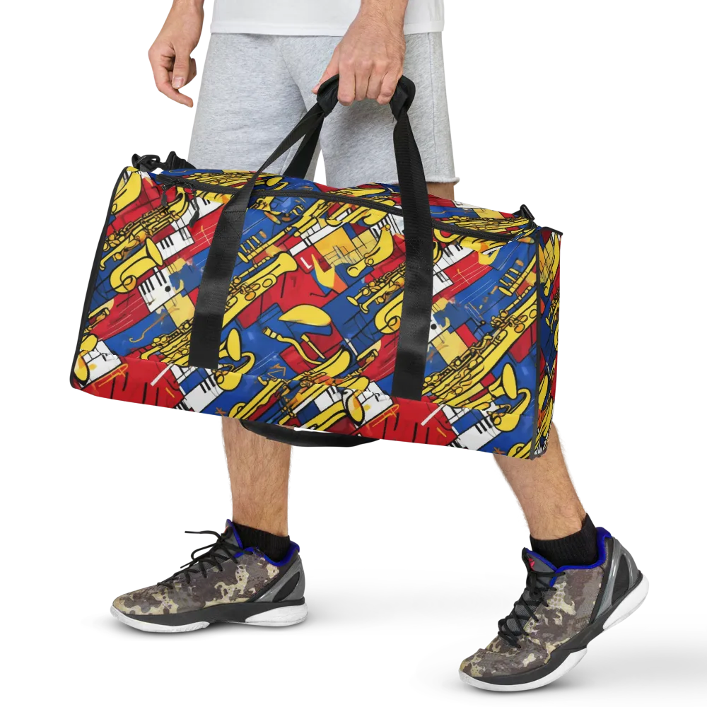 Sonic Geometry on Duffle Bag — Front