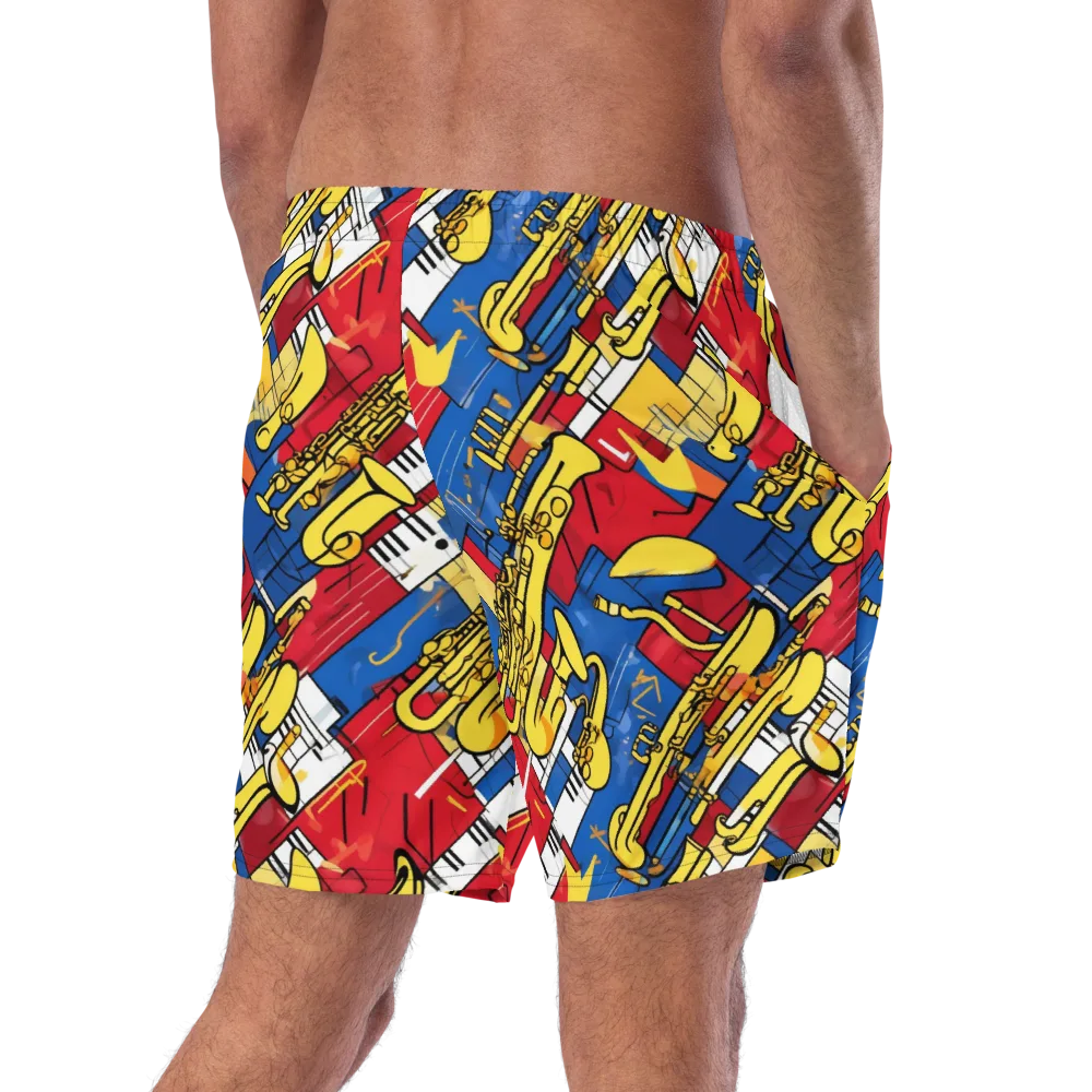 Sonic Geometry on Swim Trunks — Right Back