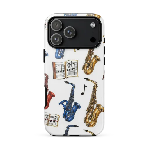 Saxophone Serenade on a Tough Case for iPhone®