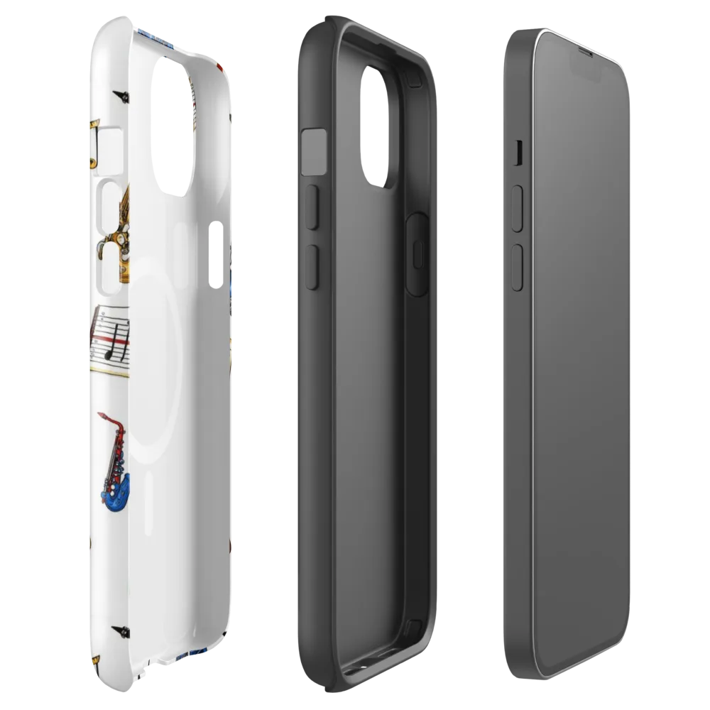 Saxophone Serenade on MagSafe Tough Case for iPhone® — Front