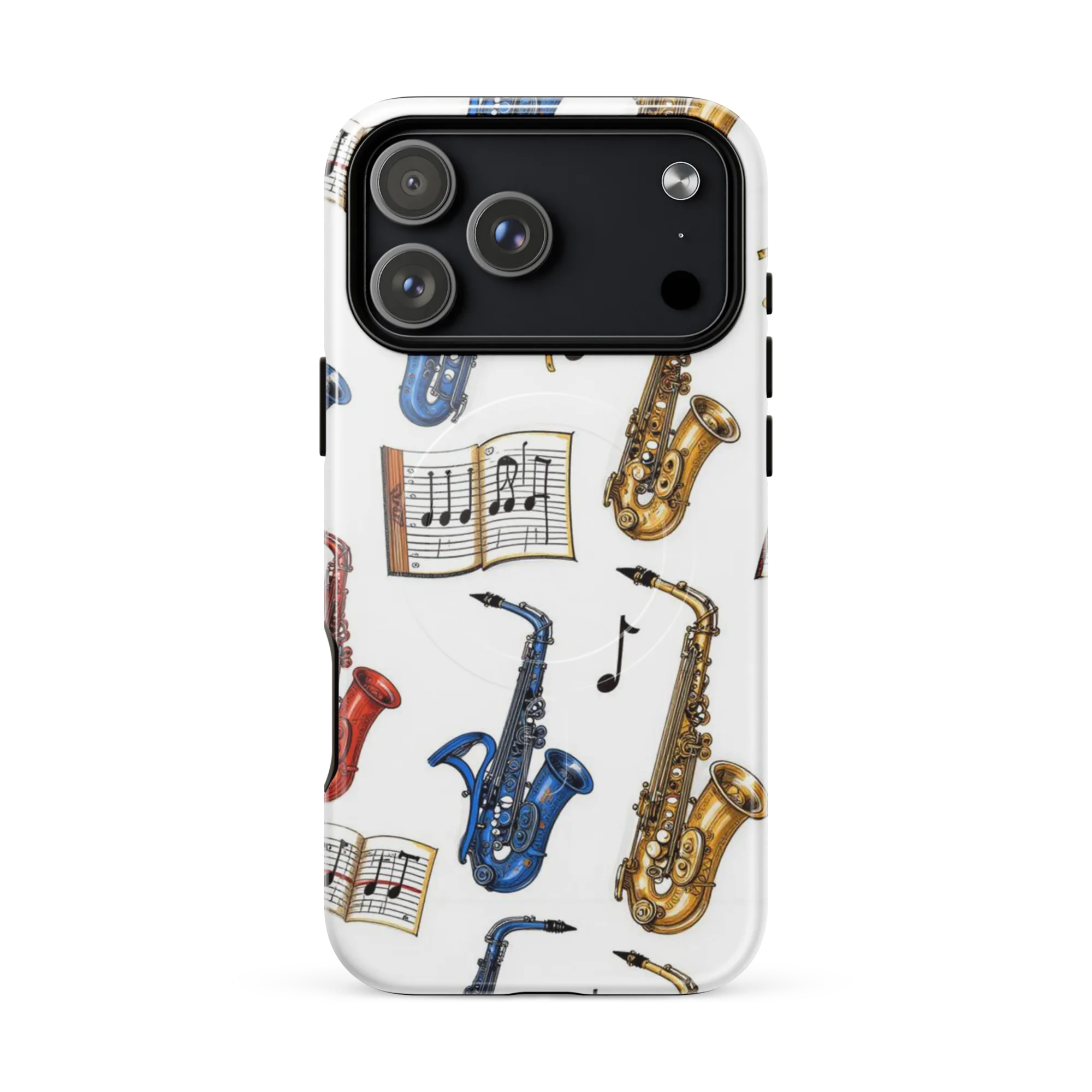 Saxophone Serenade on MagSafe Tough Case for iPhone® — Front