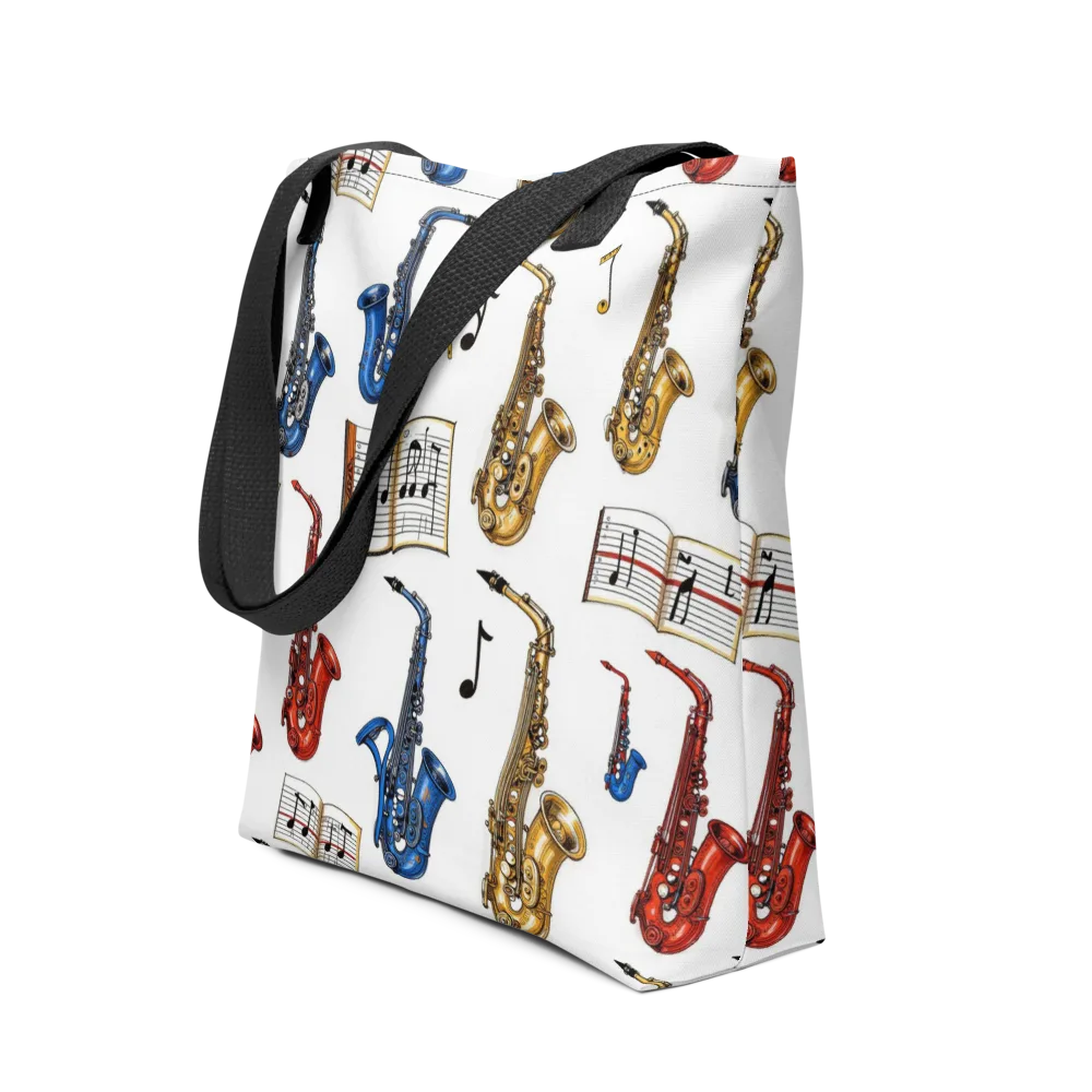 Saxophone Serenade on Tote Bag — Front
