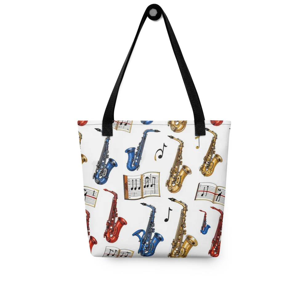 Saxophone Serenade on Tote Bag — Front