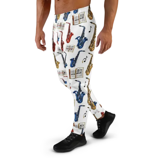 Saxophone Serenade on a Men's Joggers