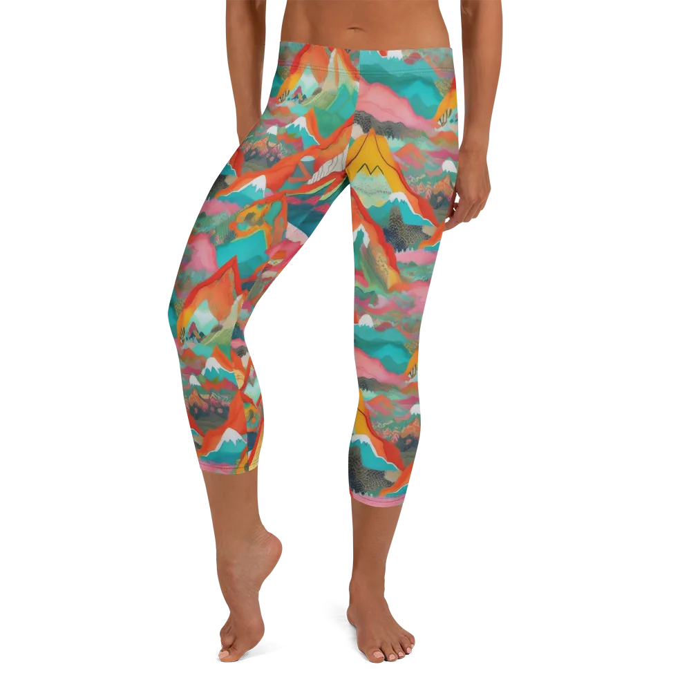 Chromatic Summits on Capri Leggings — Front