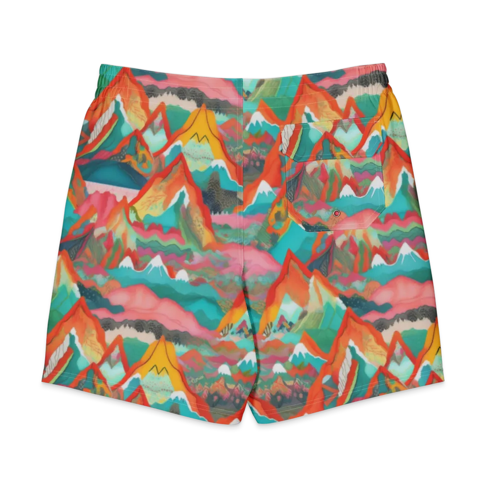 Chromatic Summits on Men's Board Shorts — Back