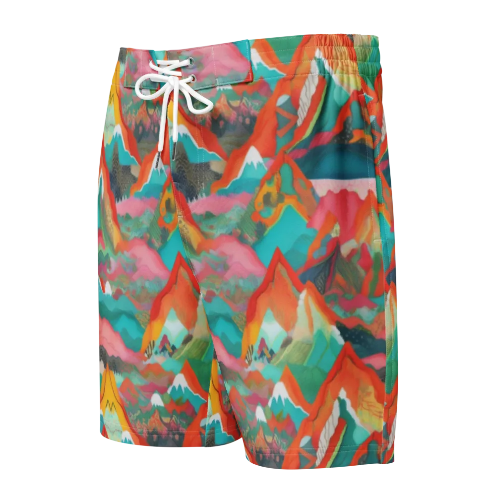 Chromatic Summits on Men's Board Shorts — Front