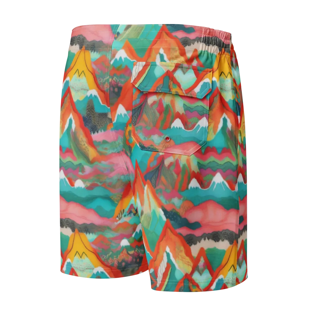 Chromatic Summits on Men's Board Shorts — Back