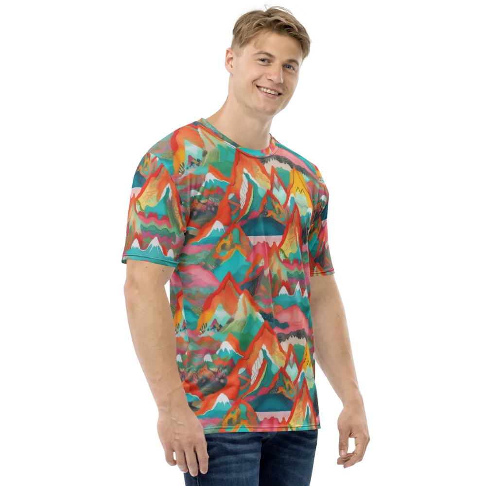 Chromatic Summits on Men's Crew Neck T-Shirt — Right