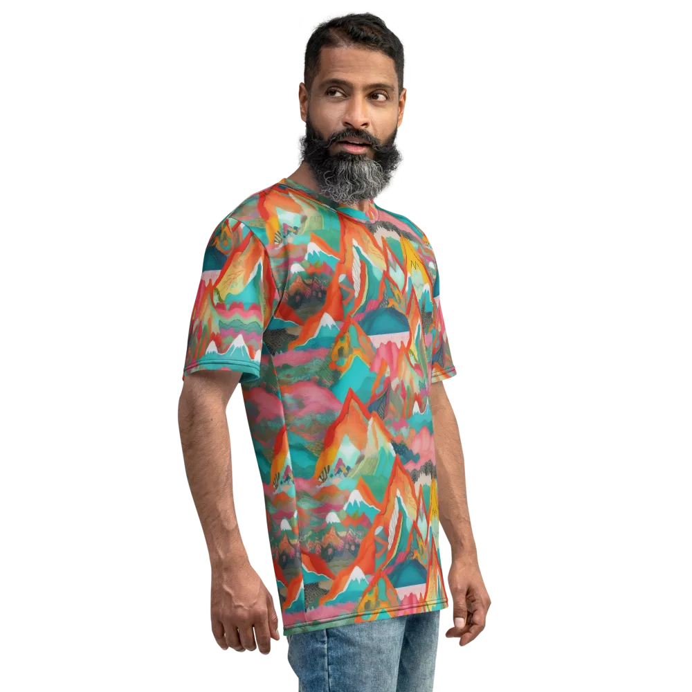 Chromatic Summits on Men's Crew Neck T-Shirt — Right