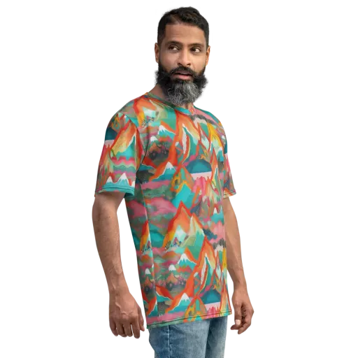 Chromatic Summits on a Men's Crew Neck T-Shirt