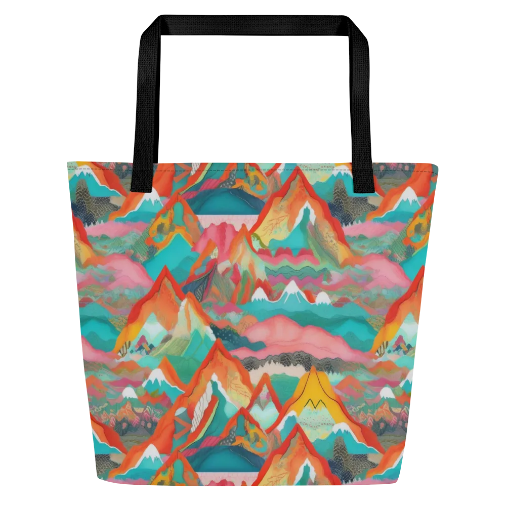 Chromatic Summits on Large Tote Bag W/ Pocket — Front