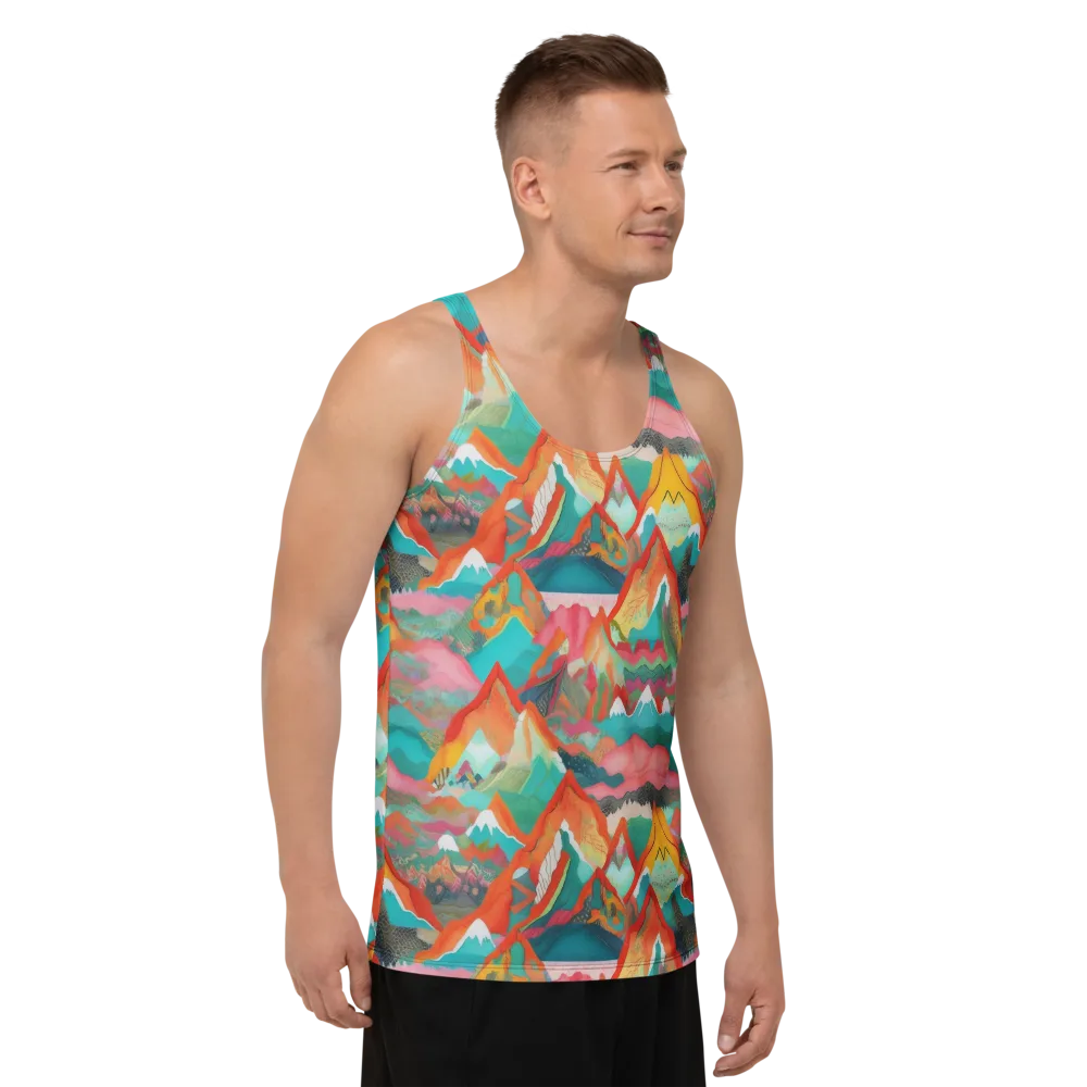 Chromatic Summits on Men's Tank Top — Right Front