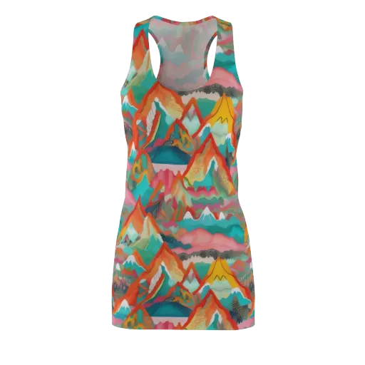 Chromatic Summits on a Racerback Dress