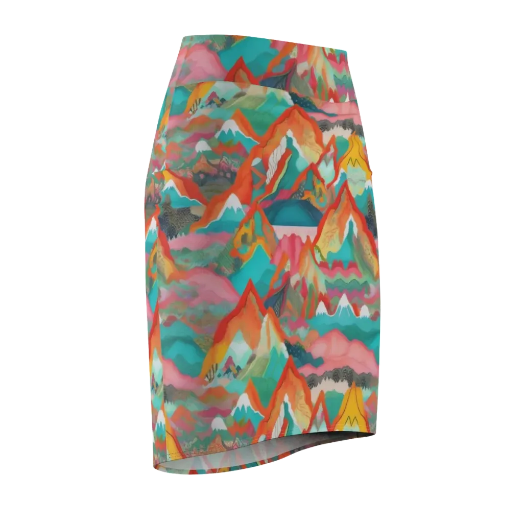 Chromatic Summits on Pencil Skirt — Front Side
