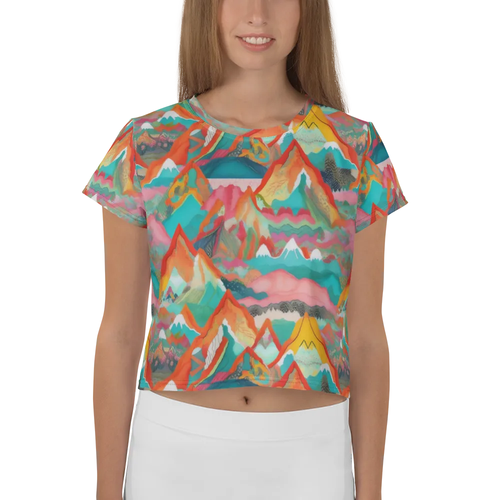 Chromatic Summits on Crop Tee — Front