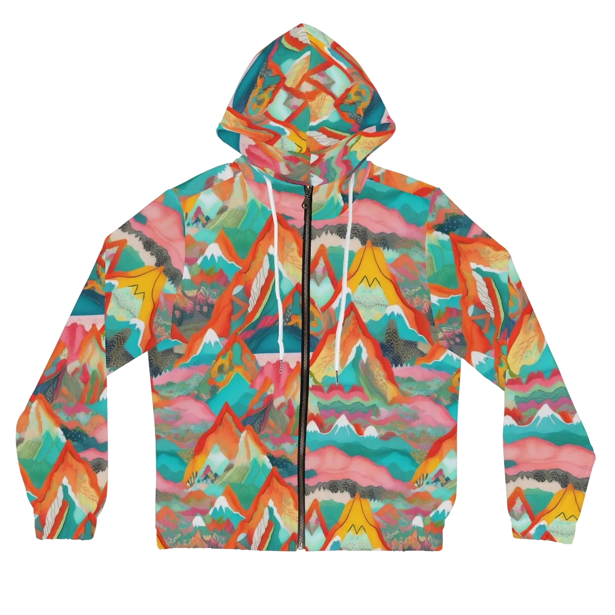 Chromatic Summits on Women's Full-Zip Hoodie — Front