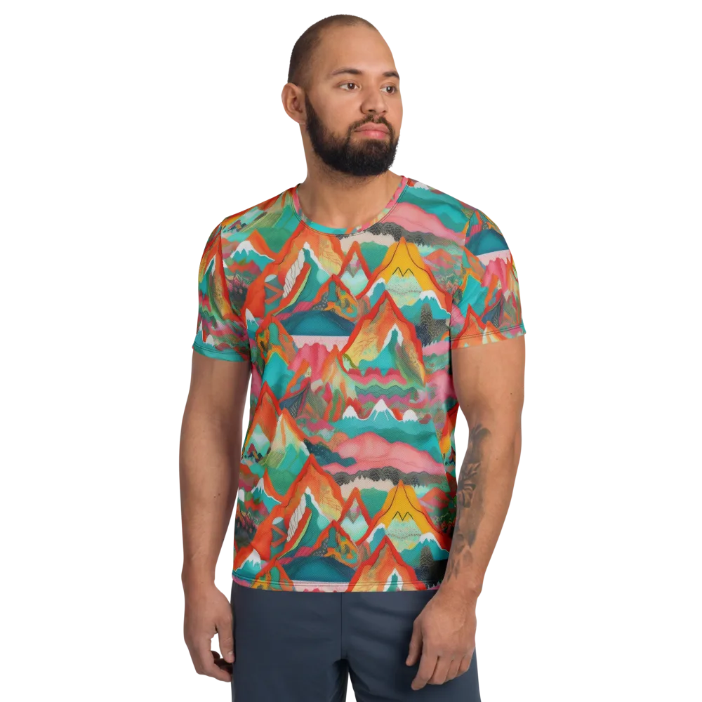 Chromatic Summits on Men's Athletic T-Shirt — Front