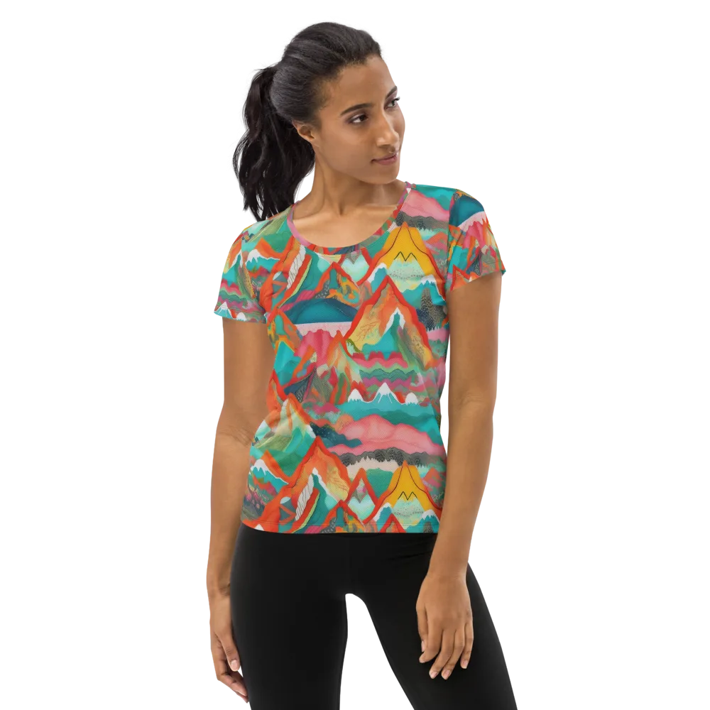 Chromatic Summits on Women's Athletic T-Shirt — Front