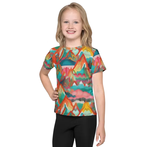 Chromatic Summits on a Kids Crew Neck T-Shirt
