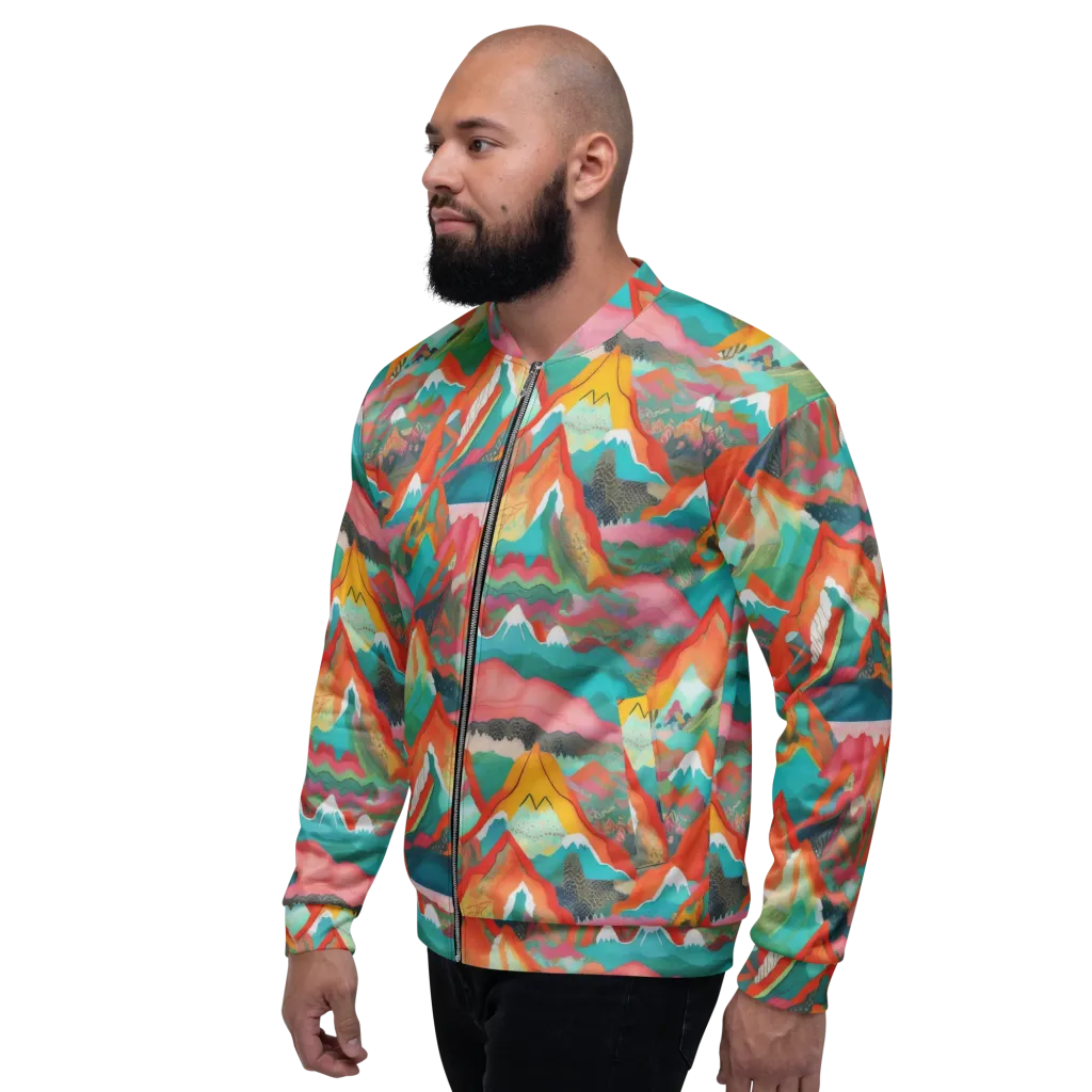 Chromatic Summits on Bomber Jacket — Left