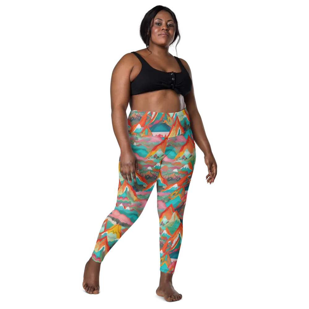 Chromatic Summits on Leggings with Pockets — Front