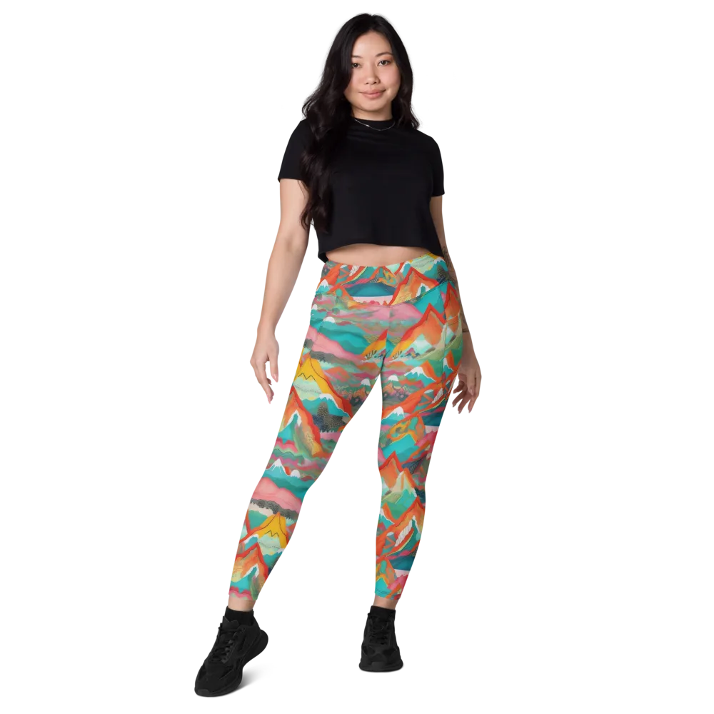 Chromatic Summits on Leggings with Pockets — Front