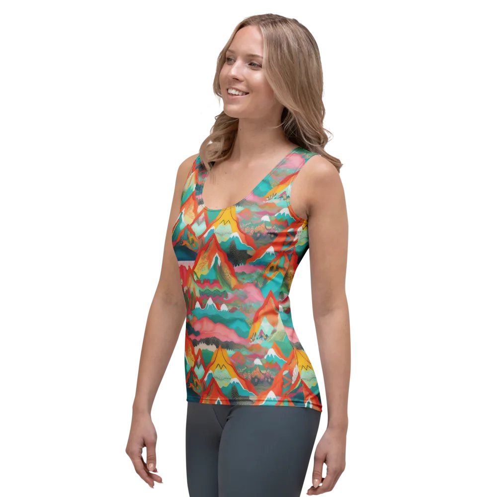 Chromatic Summits on Women's Tank Top — Left Front